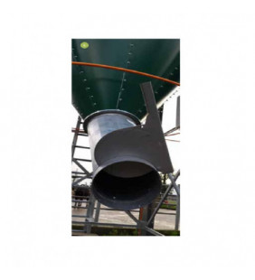 Boca de ensacado con tajadera para silo.