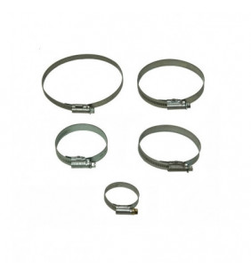 Abrazadera INOX de amarre a tubo. Línea diámetro 55 mm.